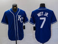 Custom #7 KC Baseball Shirt Top