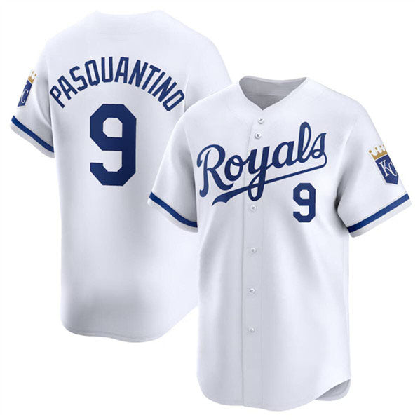 Custom #9 White 2024 KC Baseball Shirt Top