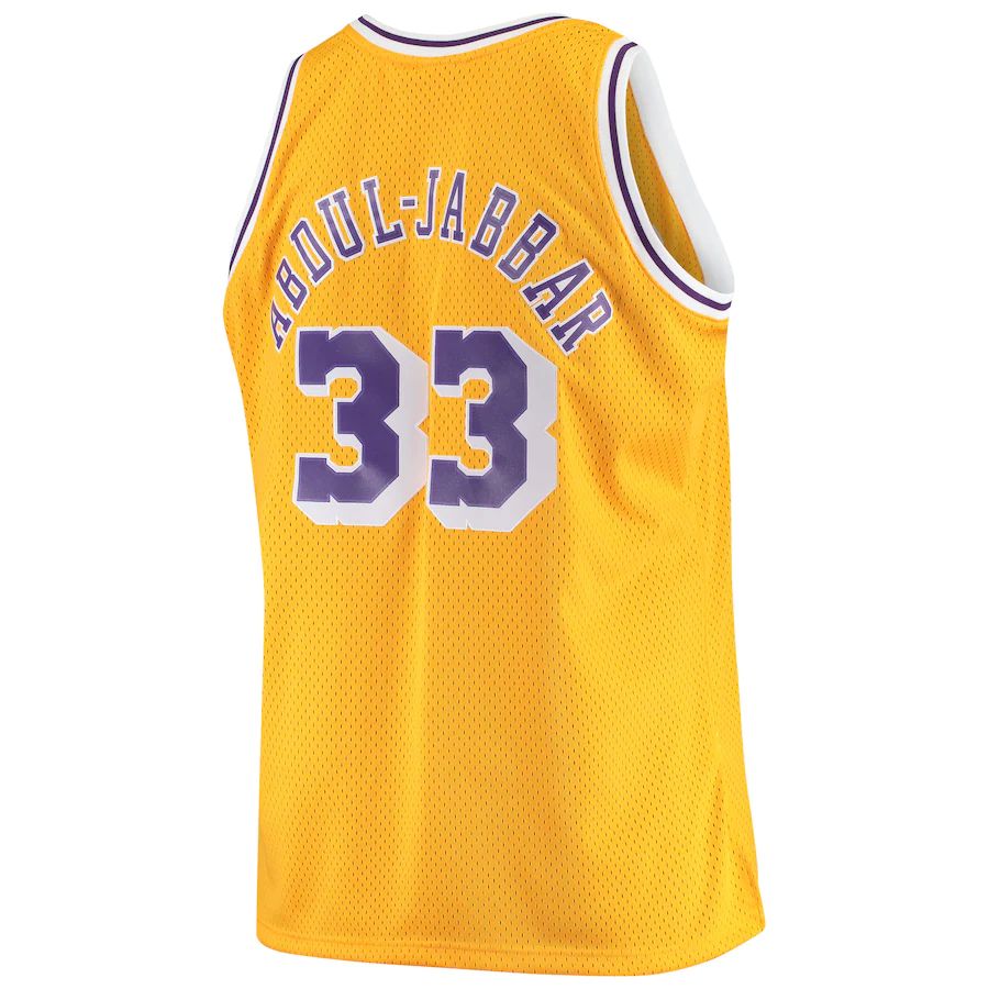 Custom #33 Gold LAL Basketball Shirt Top
