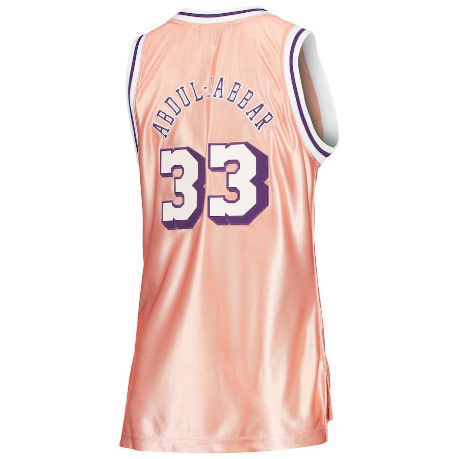 Custom #33 Pink 1983 LAL Basketball Shirt Top