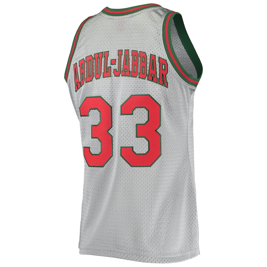 Custom #33 Silver 1971 MIL Basketball Shirt Top