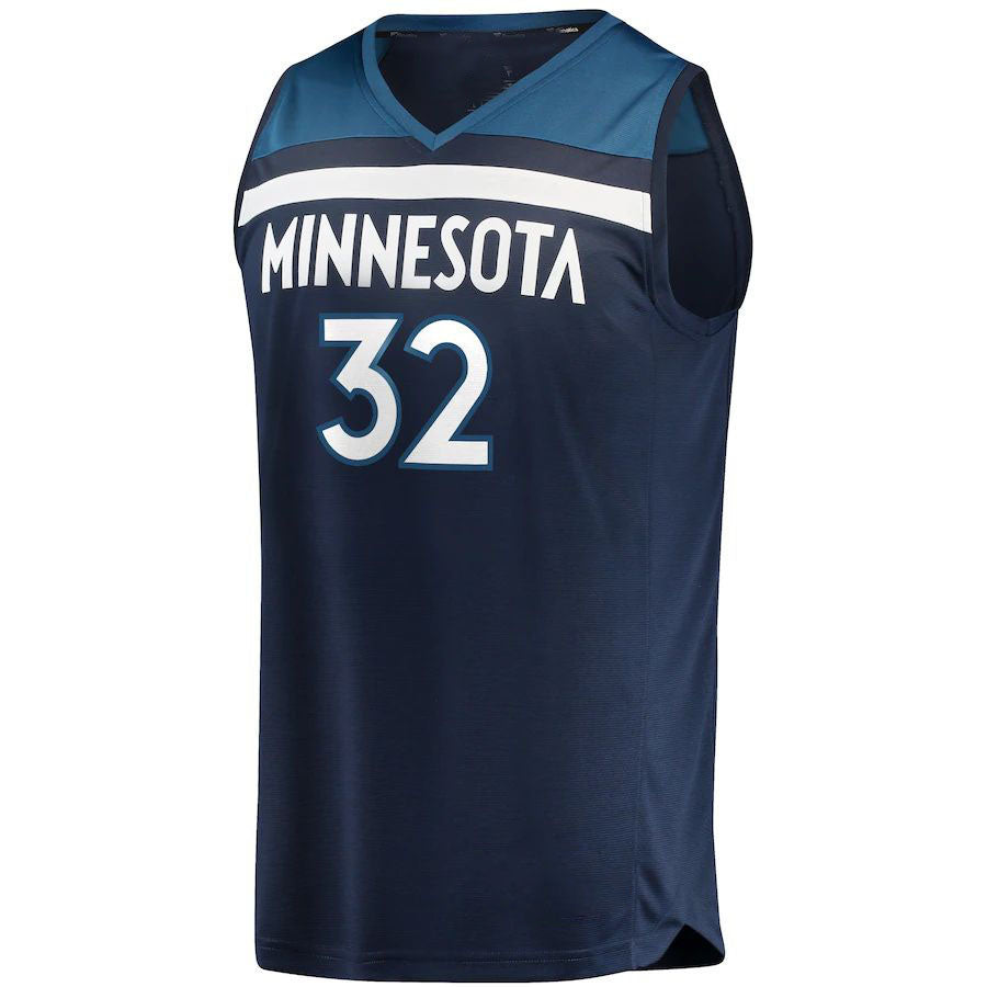 Custom #32 Navy MIN Basketball Shirt Top