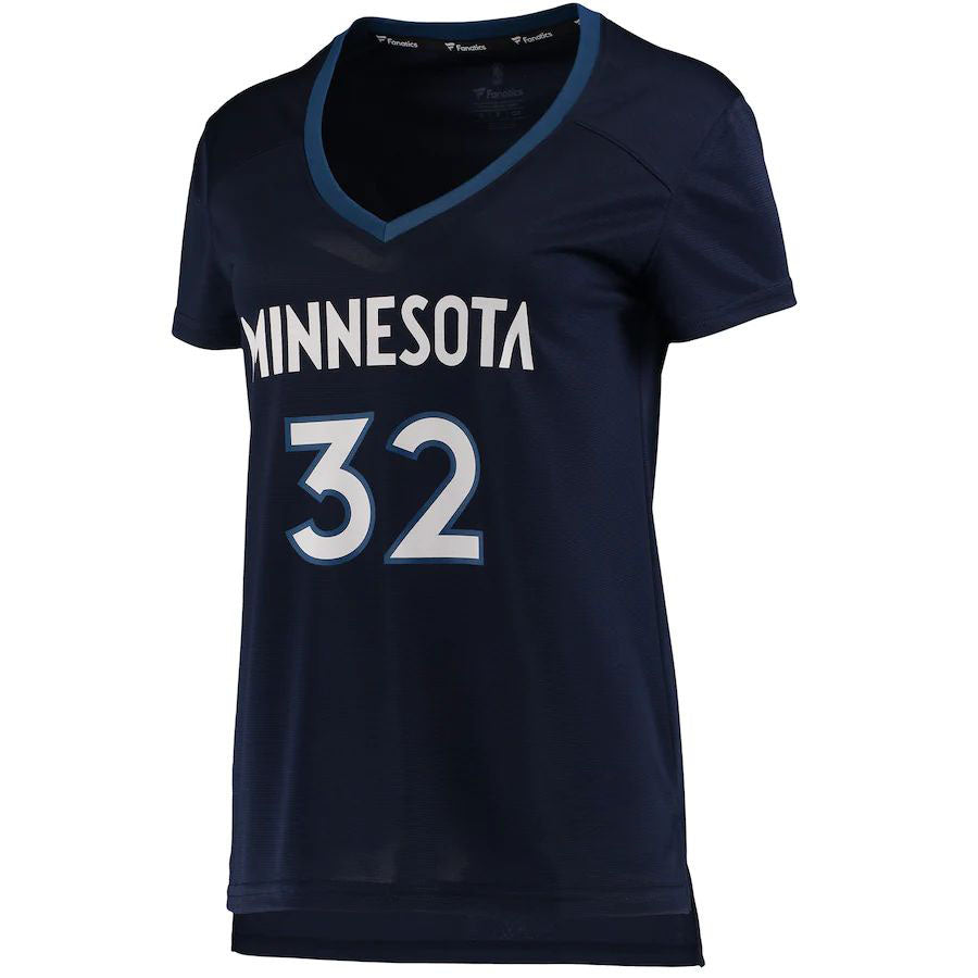 Custom #32 Navy MIN Basketball Shirt Top