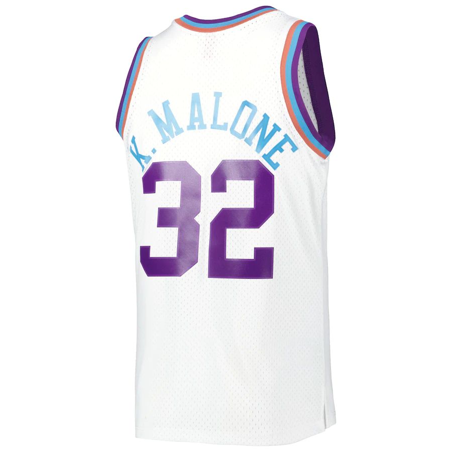 Custom #32 White 1991 UTA Basketball Shirt Top