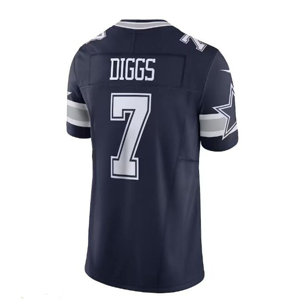 Custom #7 Navy DAL Football Shirt Top