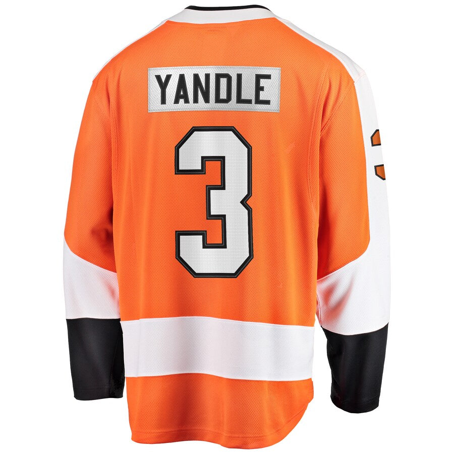 Custom #3 Orange PHI Hockey Shirt Top