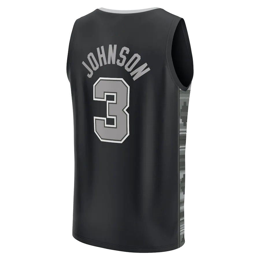 Custom #3 Black 2022 SAS Basketball Shirt Top