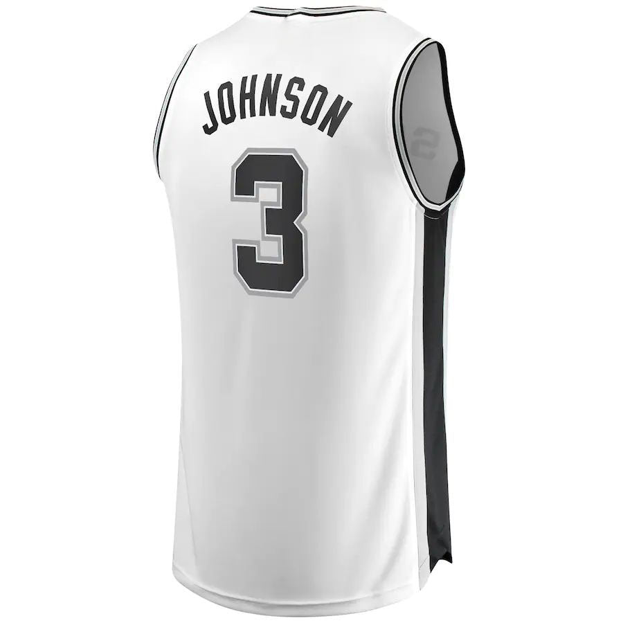 Custom #3 White SAS Basketball Shirt Top