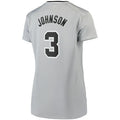 Custom #3 Silver SAS Basketball Shirt Top