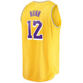 Custom #12 Gold 2021 LAL Basketball Shirt Top