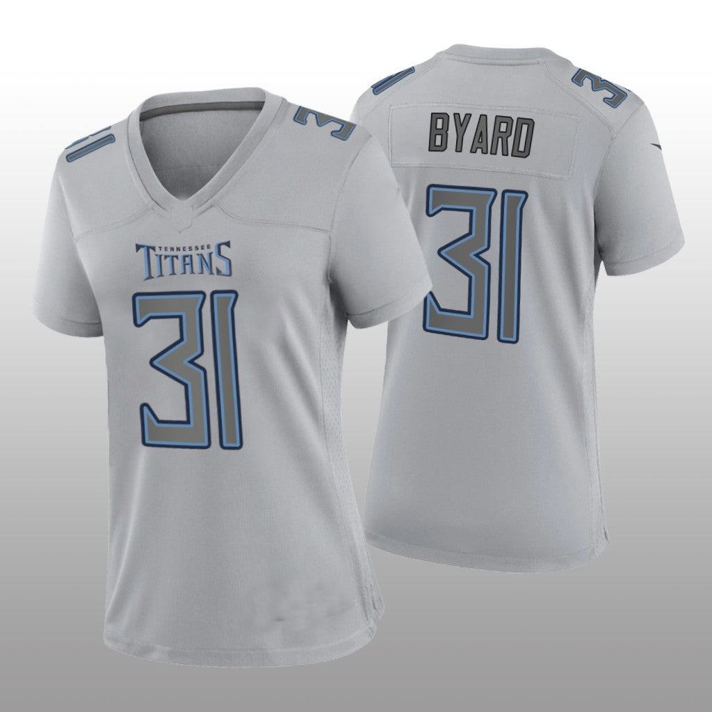 Custom #31 Gray TEN Football Shirt Top