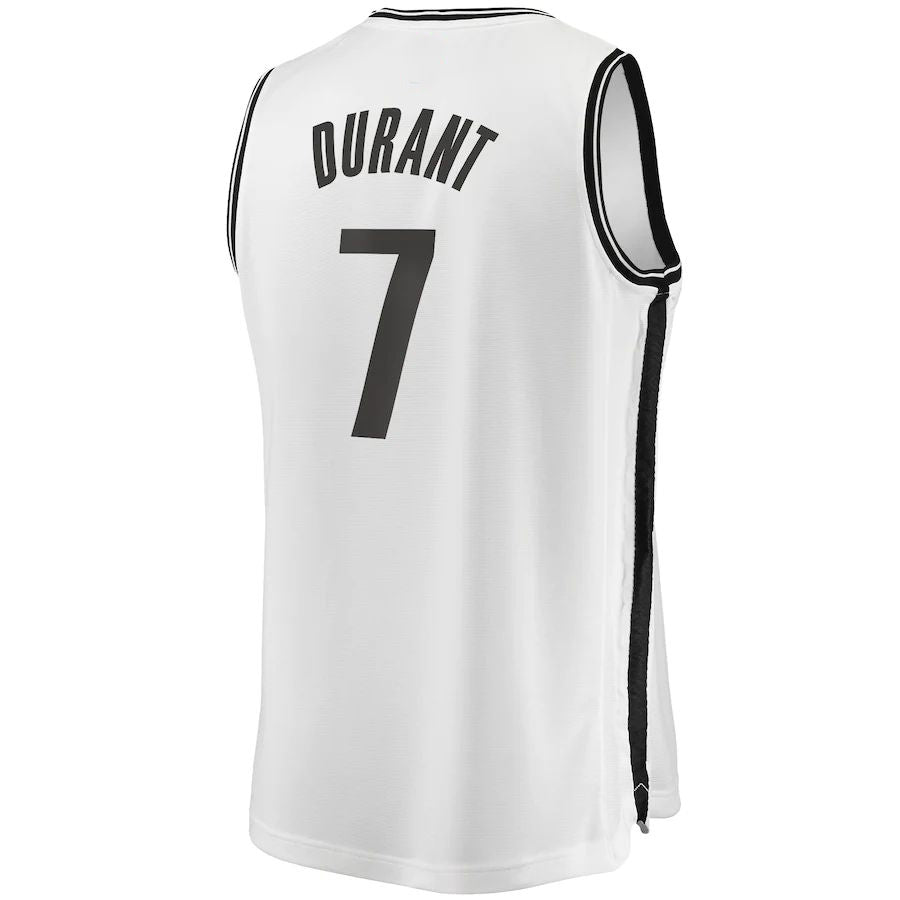 Custom #7 White 2019 BKN Basketball Shirt Top