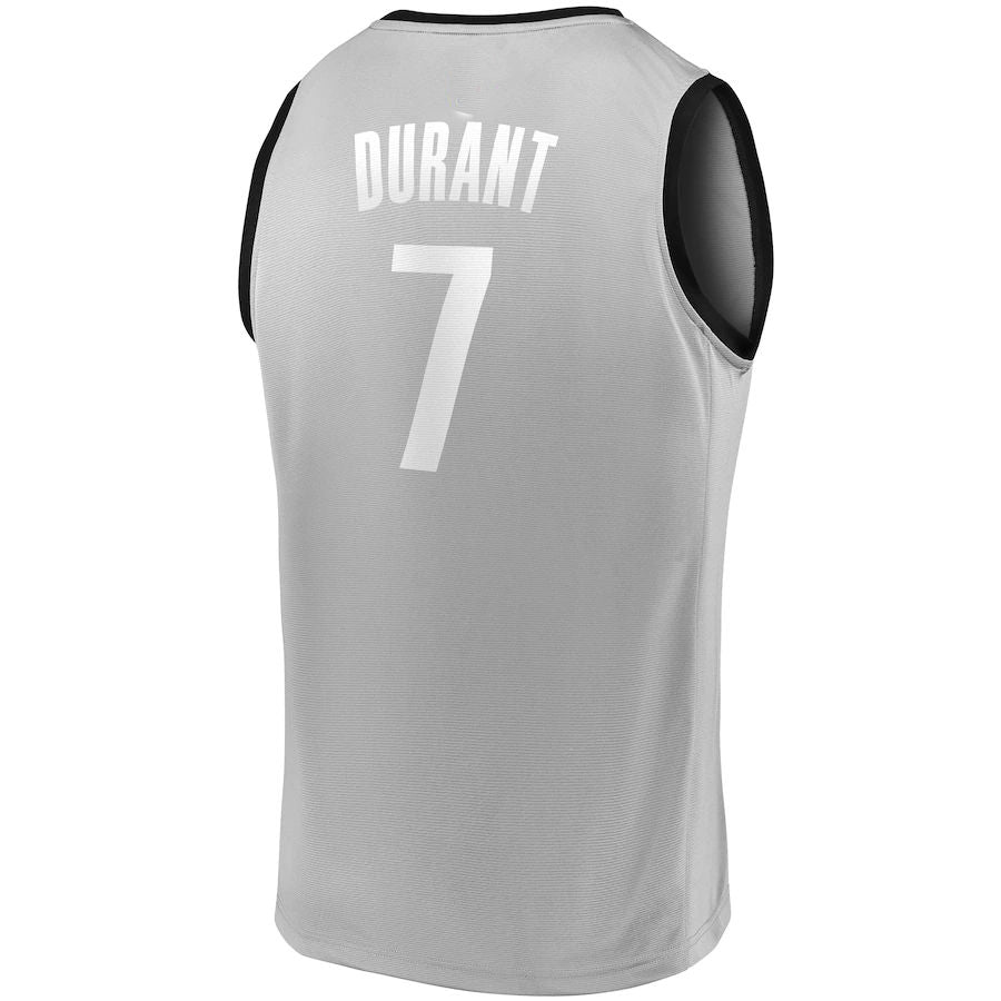 Custom #7 Charcoal 2019 BKN Basketball Shirt Top