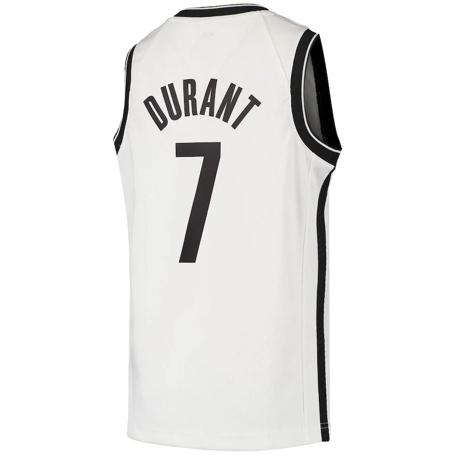 Custom #7 White 2020 BKN Basketball Shirt Top