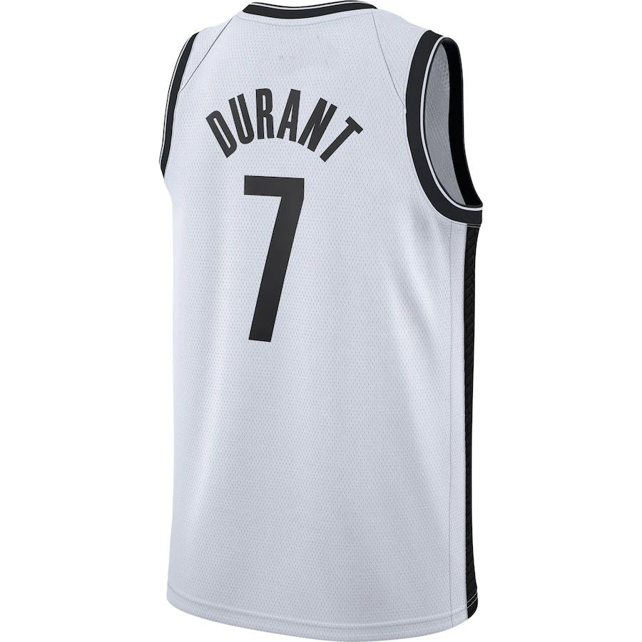 Custom #7 White 2020 BKN Basketball Shirt Top