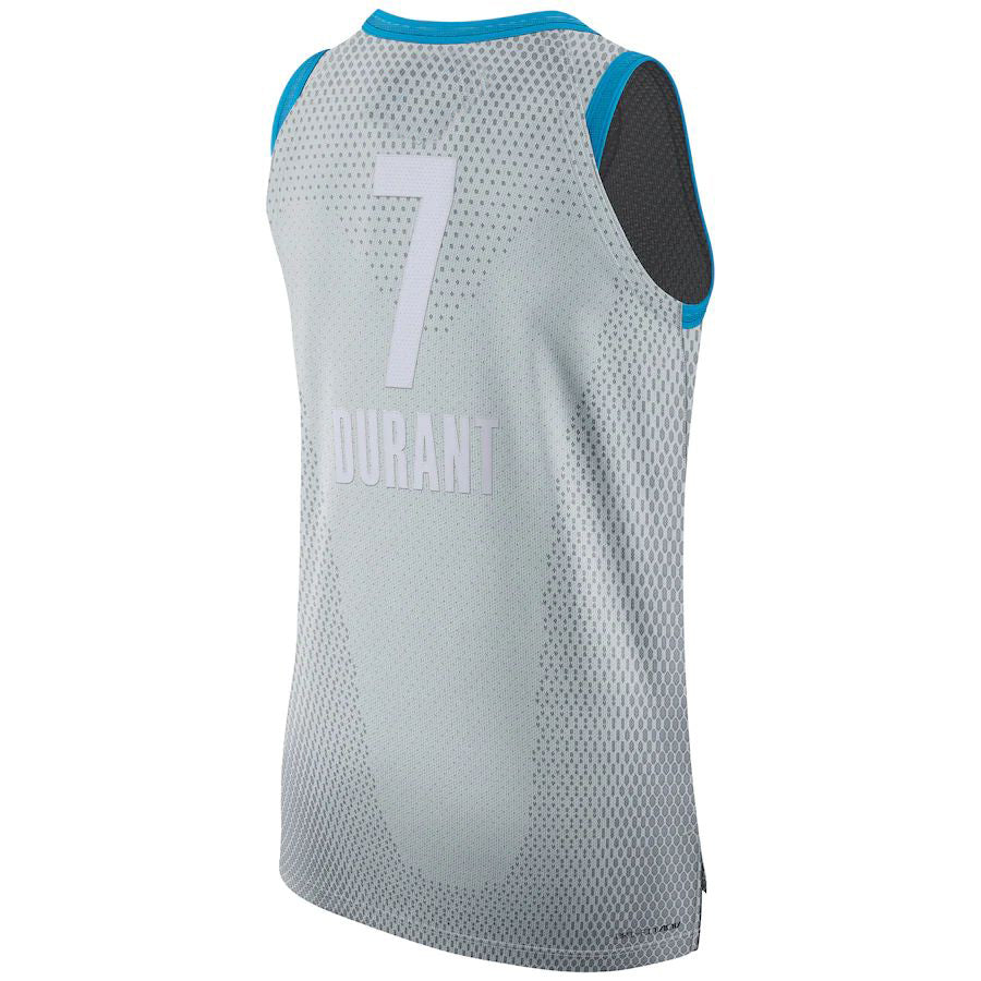 Custom #7 Gray 2022 BKN Basketball Shirt Top