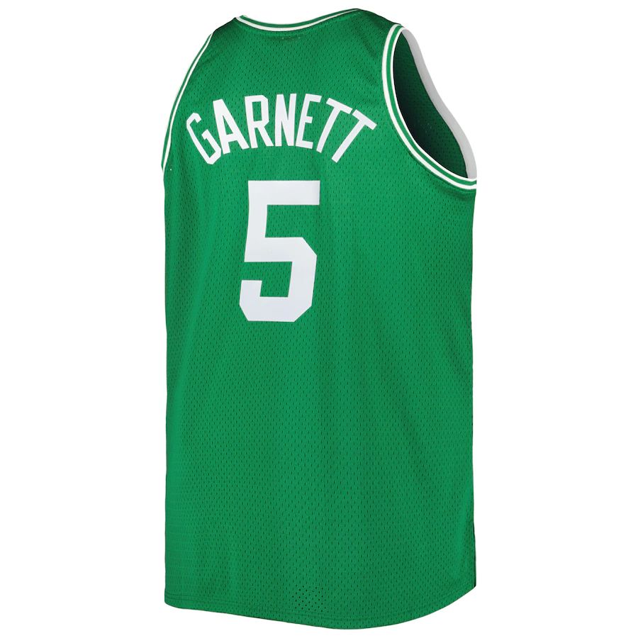 Custom #5 Green 2007 BOS Basketball Shirt Top