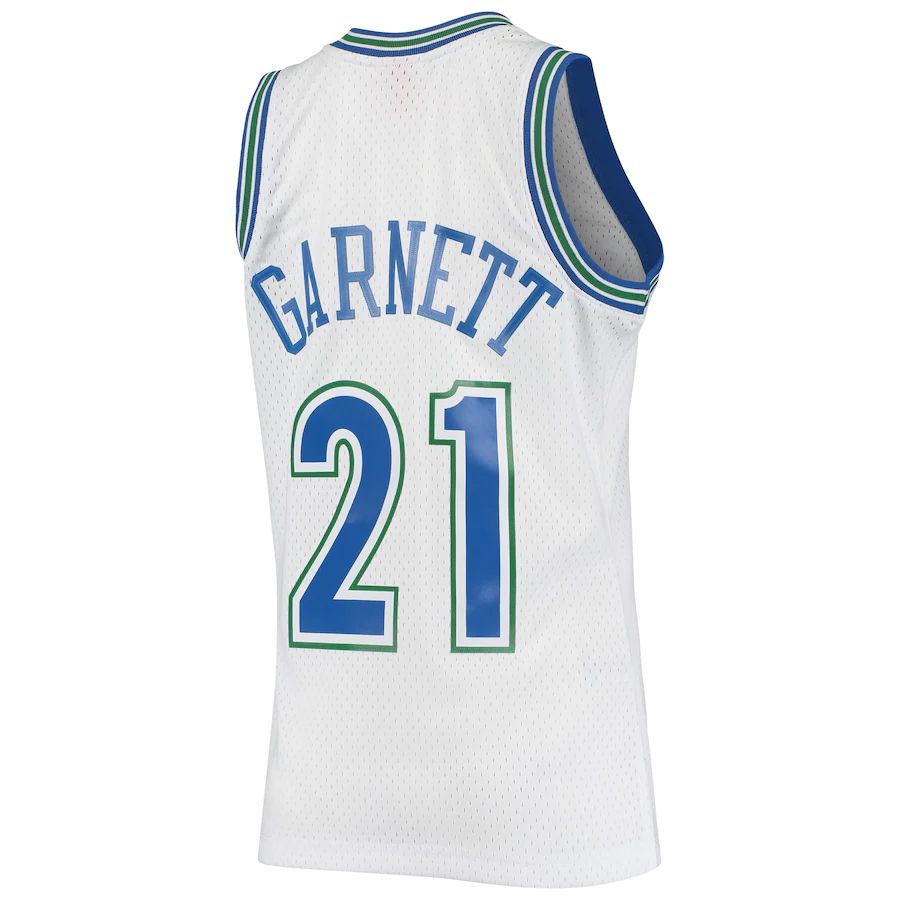 Custom #21 White 1995 MIN Basketball Shirt Top