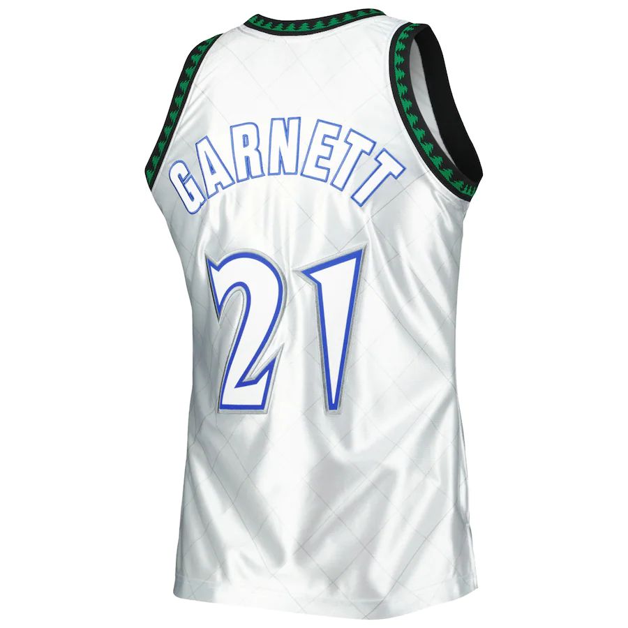 Custom #21 Platinum 1997 MIN Basketball Shirt Top