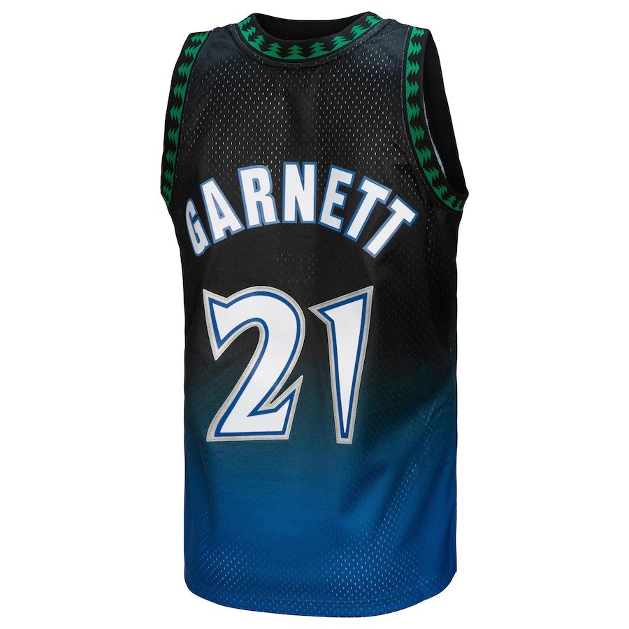 Custom #21 1997 MIN Basketball Shirt Top