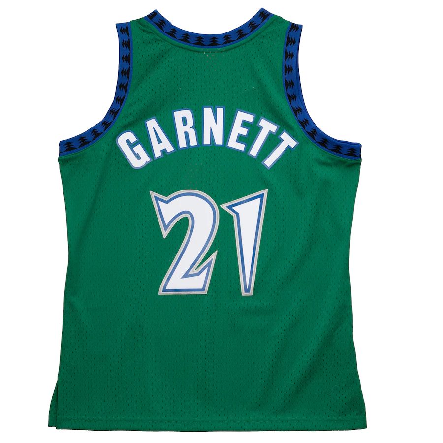 Custom #21 Green 1997 MIN Basketball Shirt Top