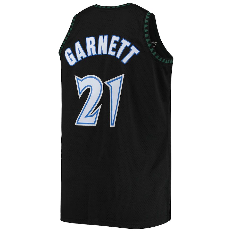 Custom #21 Black MIN Basketball Shirt Top