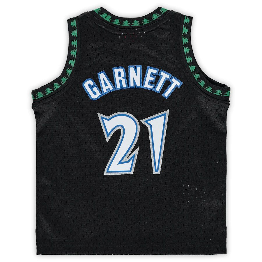 Custom #21 Black 1997 MIN Basketball Shirt Top