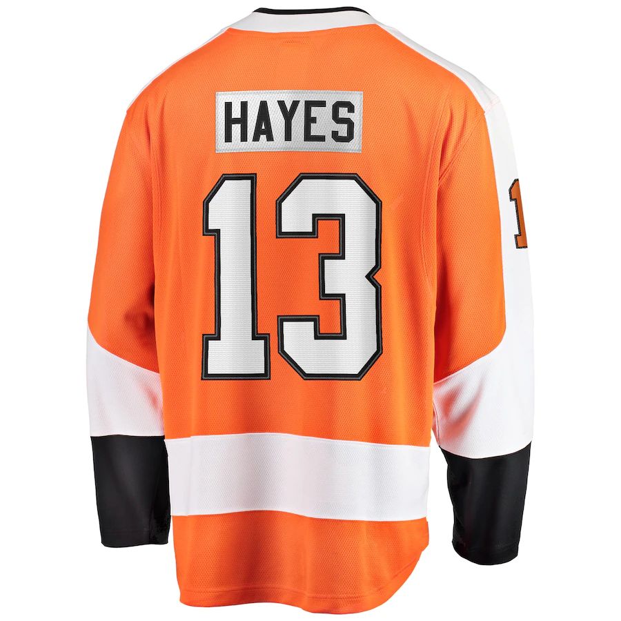 Custom #13 Orange PHI Hockey Shirt Top