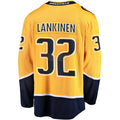 Custom #32 Gold NSH Hockey Shirt Top