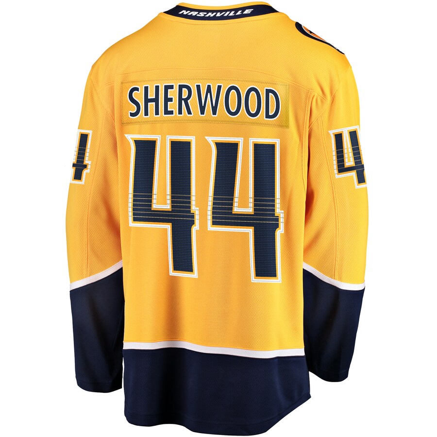 Custom #44 Gold NSH Hockey Shirt Top