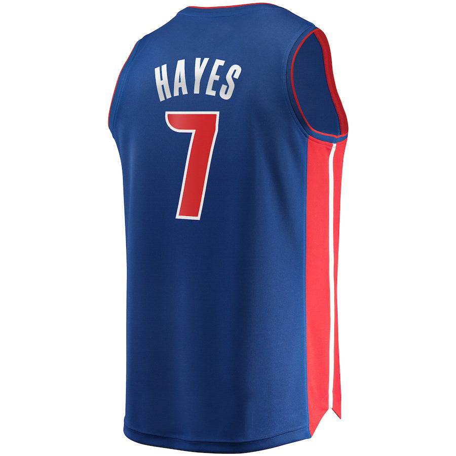 Custom #7 Blue 2020 DET Basketball Shirt Top