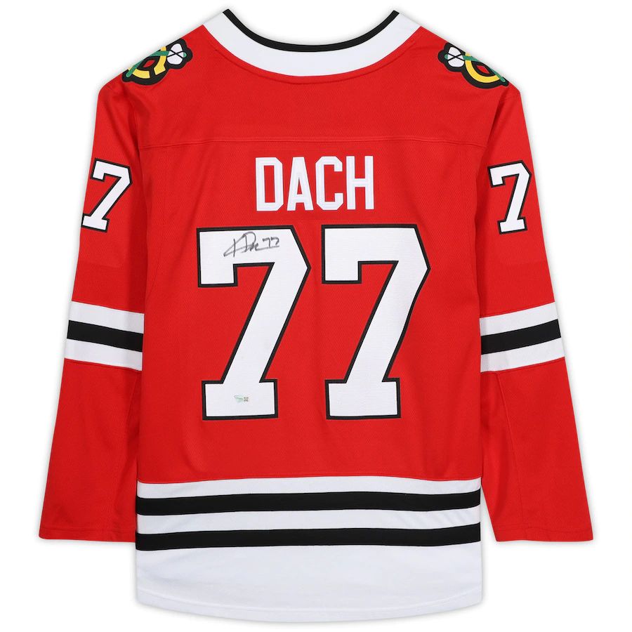 Custom #77 Red CHI Hockey Shirt Top