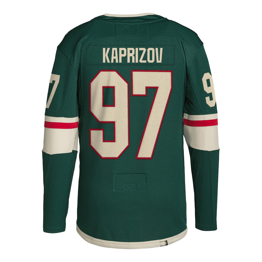 Custom #97 Green MIN Hockey Shirt Top