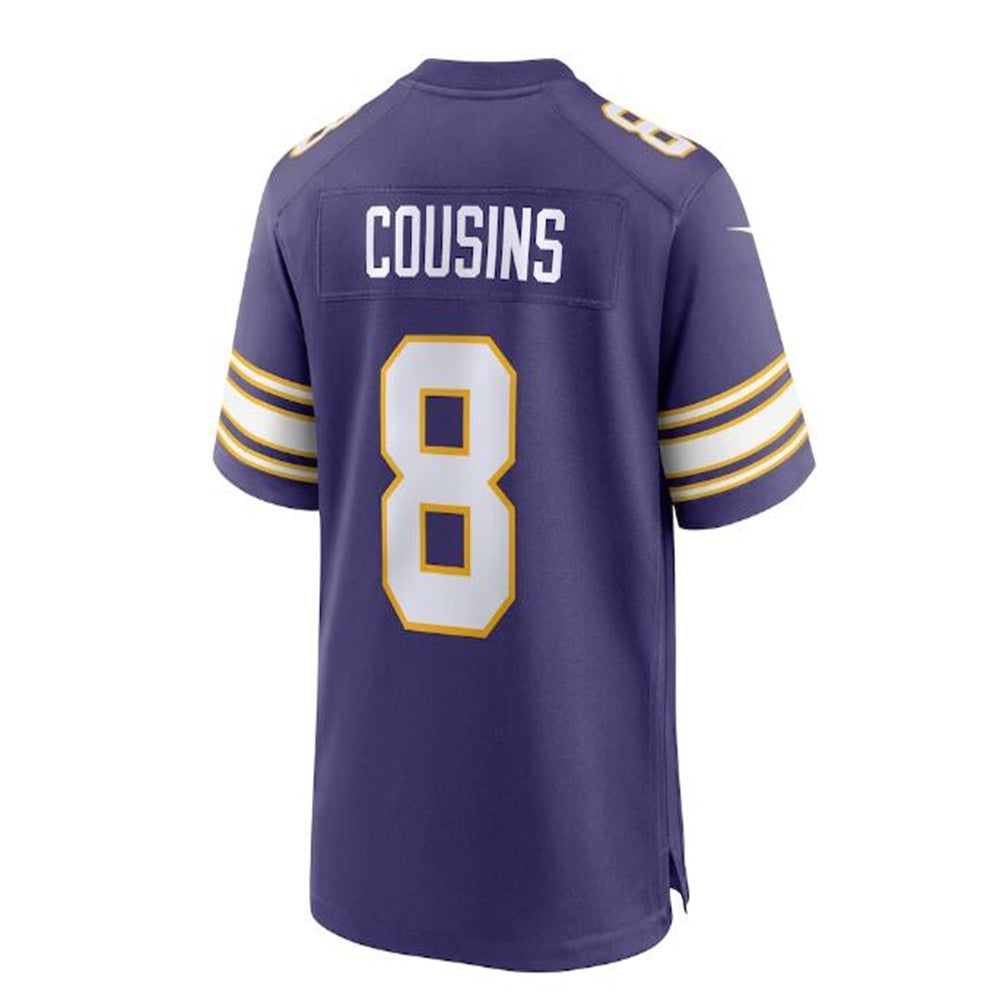 Custom #8 Purple MIN Football Shirt Top