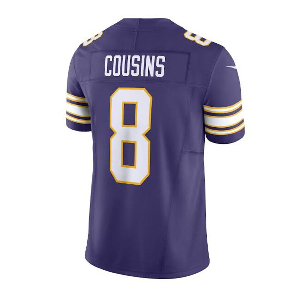 Custom #8 Purple MIN Football Shirt Top