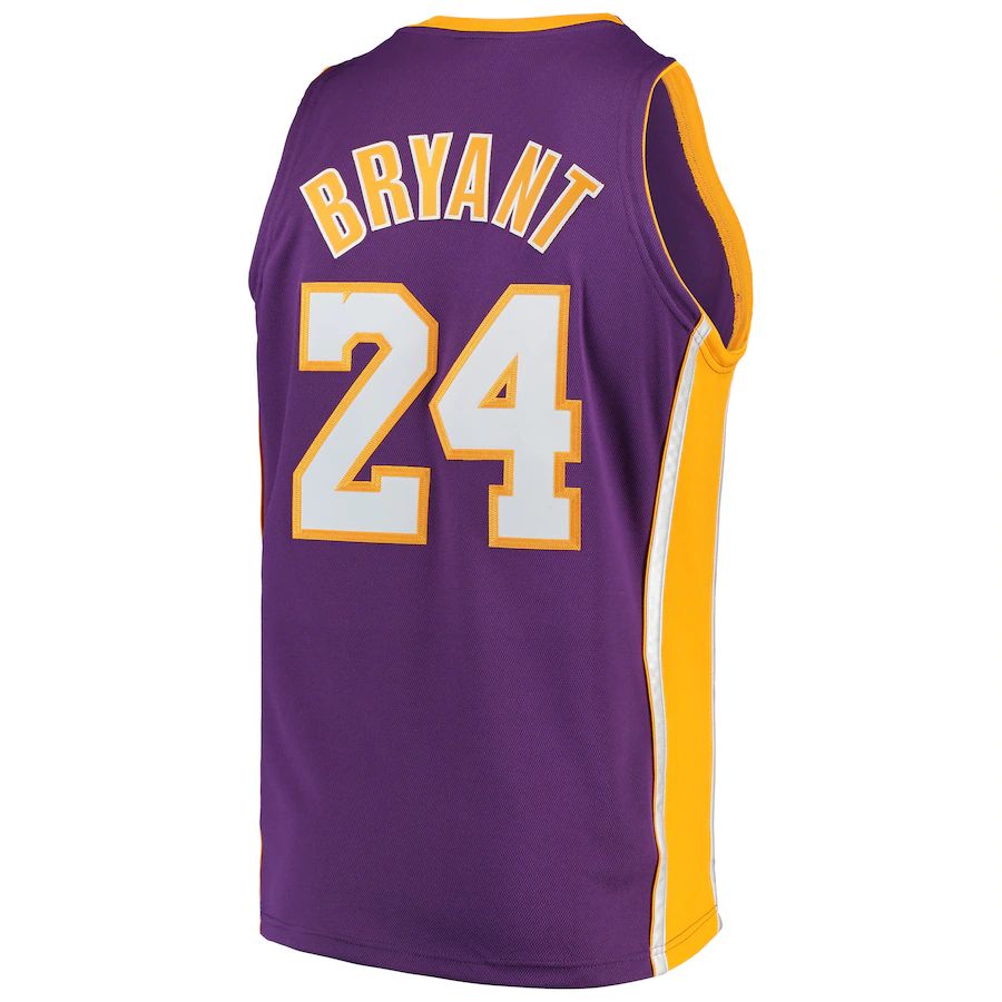 Custom #24 Purple 2008 LAL Basketball Shirt Top