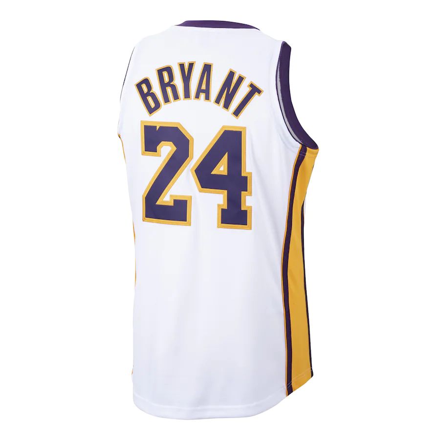 Custom #24 White 2009 LAL Basketball Shirt Top
