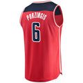 Custom #6 Red WAS Basketball Shirt Top