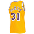 Custom #31 Gold 1984 LAL Basketball Shirt Top