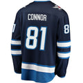 Custom #81 Navy Hockey Shirt Top