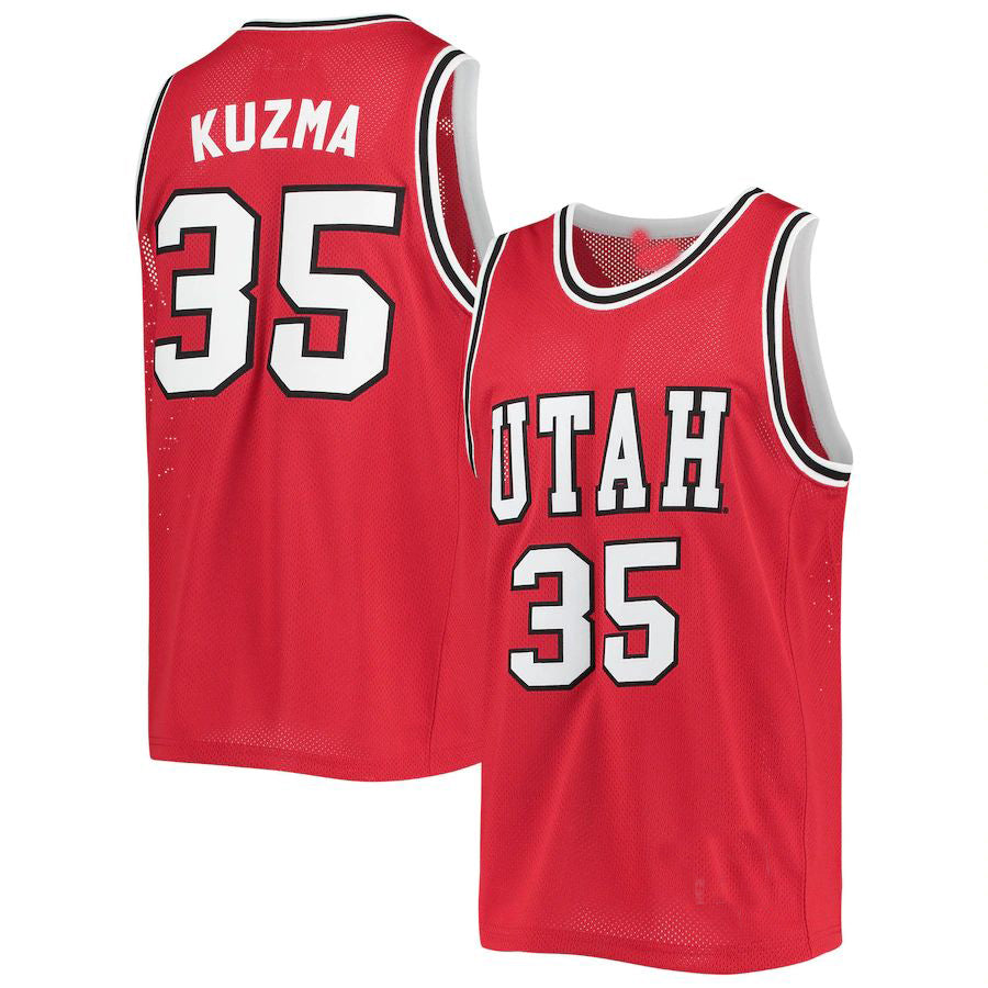 Custom #35 Red Retro Basketball Shirt Top