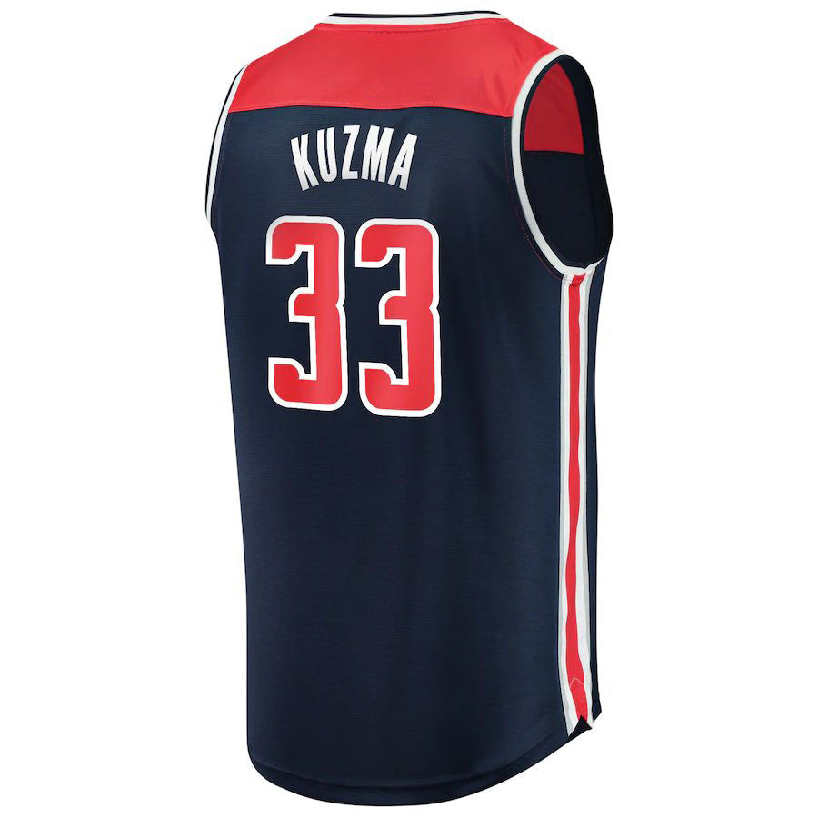 Custom #33 Navy WAS Basketball Shirt Top
