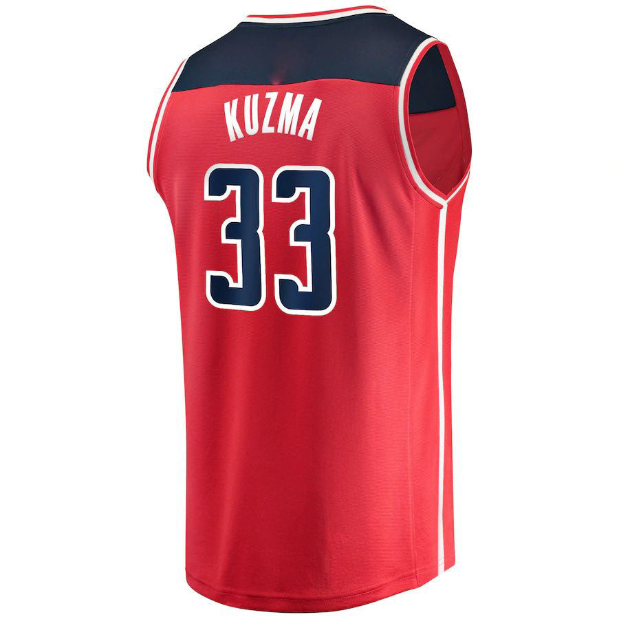 Custom #33 Red WAS Basketball Shirt Top