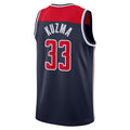 Custom #33 Navy WAS Basketball Shirt Top