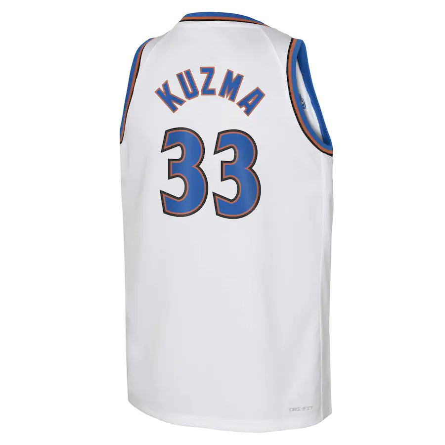 Custom #33 White WAS Basketball Shirt Top