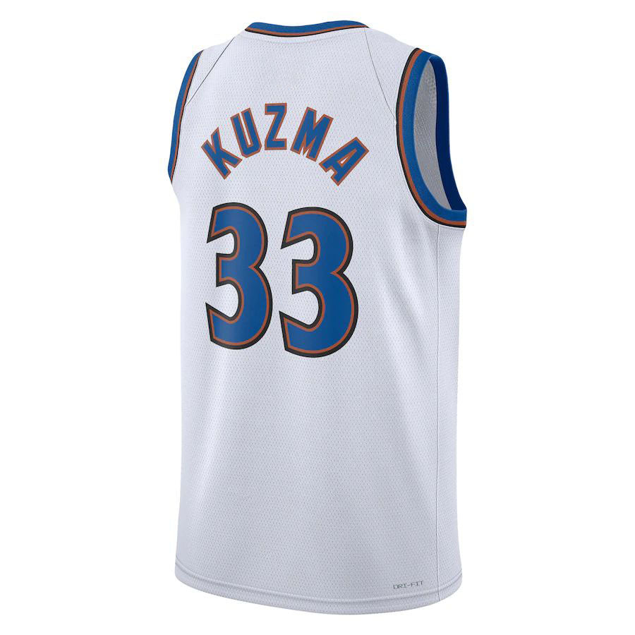 Custom #33 White WAS Basketball Shirt Top