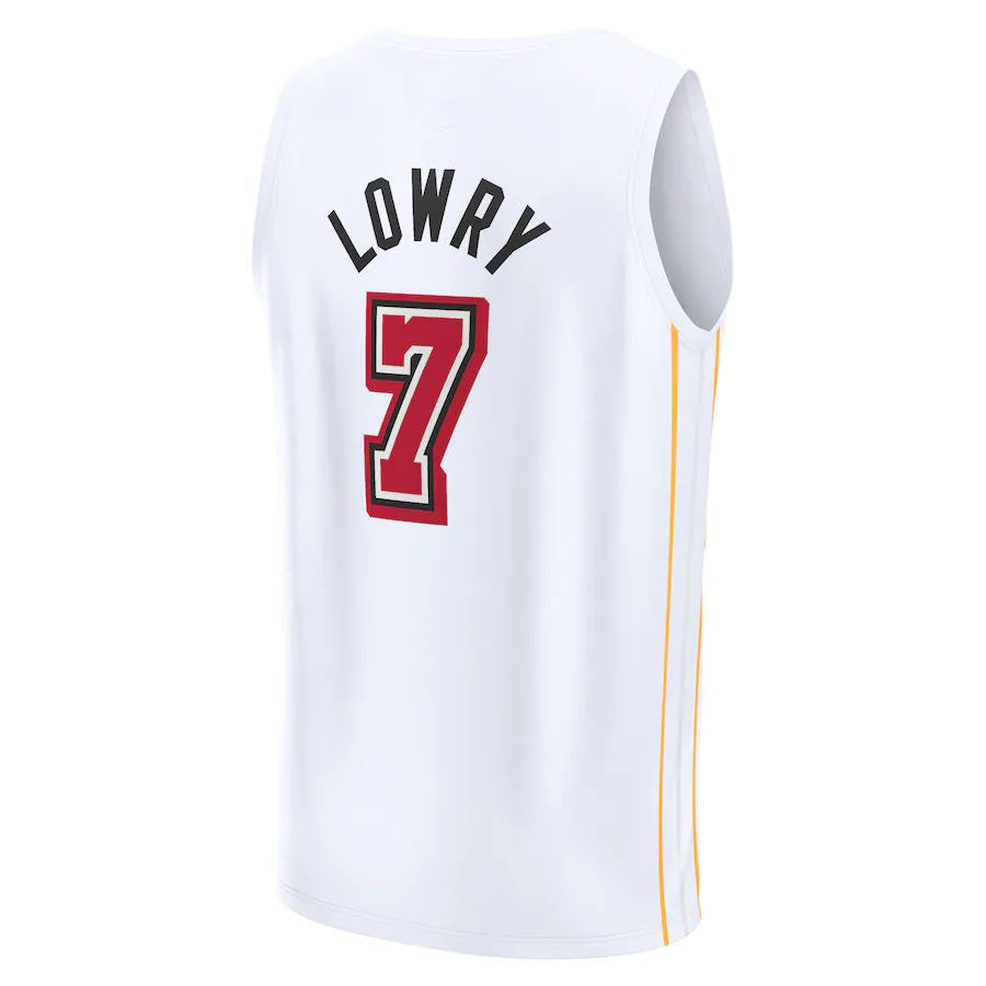 Custom #7 White 2022 MIA Basketball Shirt Top