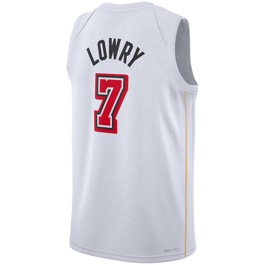 Custom #7 White 2022 MIA Basketball Shirt Top