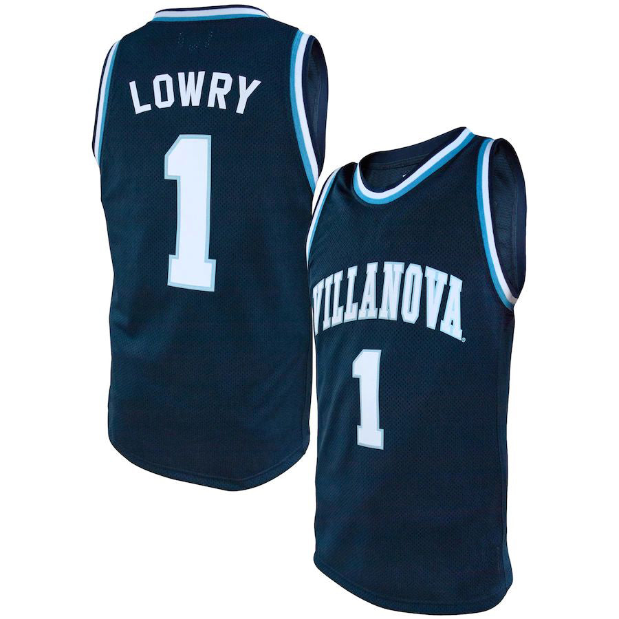 Custom #1 Navy Retro Basketball Shirt Top