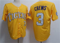 Custom #3 Gold 2023 DET Baseball Shirt Top